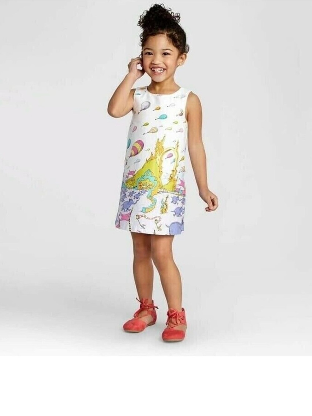 Dr. Seuss Oh The Places You’ll Go Toddler Girl Sleeveless A-Line Shift Dress 5T